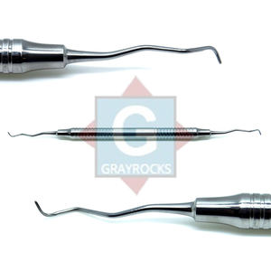 Curettes Gracey à double extrémité de précision Détartreurs Instruments dentaires manuels avec acier et matière plastique - Product Image 4