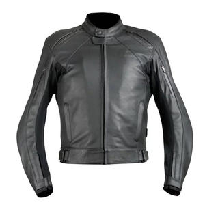 Chaqueta de Cuero Vacuno Genuino para Hombre, Ajustada, con Revestimiento de Lona, Impermeable, Transpirable, Estilo Urbano, Personalizable - Product Image 1