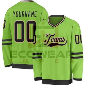 เสื้อฮ็อกกี้น้ำแข็งโพลีเอสเตอร์คุณภาพสูงชุดฮ็อกกี้น้ำแข็งระบายอากาศได้ฉลากตามต้องการ - Product Image 4