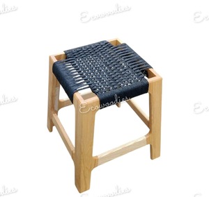 ม้านั่งอาบน้ำหวายธรรมชาติเก้าอี้ออตโตมันทำด้วยมือสำหรับตกแต่งห้องน้ำ - Product Image 6