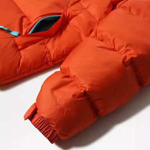 Chaqueta acolchada con estampado de algodón y poliéster para hombre, diseño personalizado a prueba de viento, chaquetas de manga larga con cremallera completa para hombre - Product Image 4