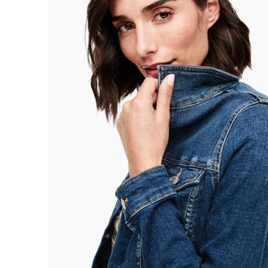 Chaqueta Vaquera de Mezclilla para Mujer, Algodón Sostenible, Secado Rápido, Chaqueta Vaquera de Moda, Ropa Casual, Chaqueta Vaquera para Mujer para Invierno - Product Image 4