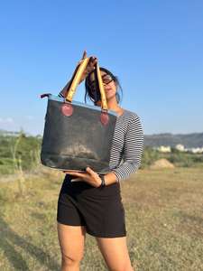 Nuevo bolso de mano de cuero de piel reciclada metálica con estilo Real para mujer, bolsos de compras multicolores de alta calidad para mujer - Product Image 5