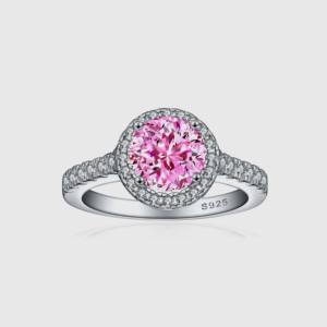 Quartz rose pierre précieuse bague bijoux pour femmes argent Boho Style bijoux 925 argent Sterling tendance à la main bague cadeau pour elle - Product Image 1