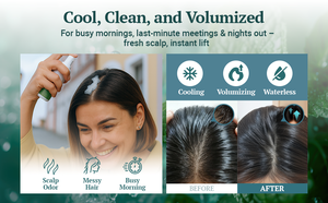 Pinesoo Korean Volumizer Waterless <b>Scalp</b> Cooling <b>Shampoo</b> 50ml <b>for</b> Dry Hair & <b>Sensitive</b> <b>Scalp</b>-pH Balanced Portable Outdoor Travel - Product Image 2