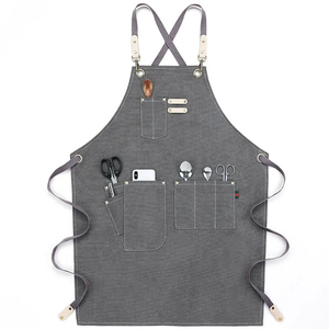 ผ้ากันเปื้อนผ้าฝ้ายหนาสำหรับใช้ในครัวเรือนงานปาร์ตี้ใช้ทำความสะอาดครัว - Product Image 4