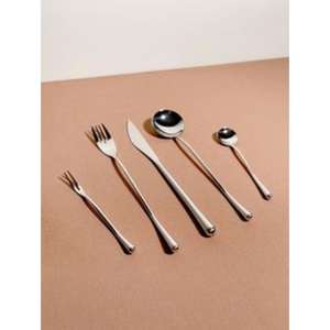 Elegante juego de cubiertos de acero inoxidable con artesanía de alta calidad y bordes pulidos lisos para comidas formales - Product Image 2