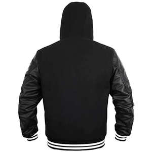 Chaquetas Universitarias de Talla Grande al por Mayor, Chaquetas Varsity Lisas con Logotipo Personalizado, Chaquetas Varsity con Letras para Hombre - Product Image 6