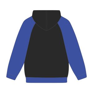 HBCU Educado Negro Zeta Phi Beta Raglan Manga Sudadera con capucha Chenille Bordado Griego Hermandad Divine Nine Collegiate Moda Sudadera con capucha - Product Image 3