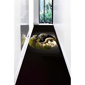 พรมพิมพ์ลายหยินหยาง: ลายต้นไม้, สไตล์ญี่ปุ่น, โมเดิร์น, สำหรับประตูหน้า, ผ้าเชนิลล์, สำหรับทางเข้า, ห้องน้ำ, ทรงกลม, ห้องนอน, พรมปูพื้น, พรมนุ่มแบบไม่ทอ - Product Image 5