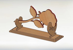 Organisateur d'affichage de cartes en bois de qualité supérieure Support élégant pour les invitations de cartes de visite ou les besoins de style d'événement - Product Image 4