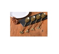 Couverts de luxe pour hôtels, cuillères, fourchettes et couteaux en acier inoxydable, écologiques, personnalisés, style vintage, or royal, haute qualité, pour restaurants