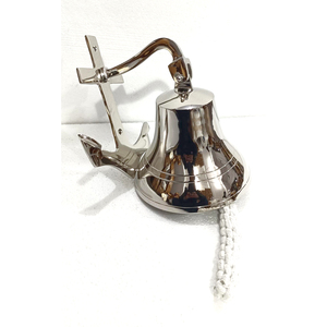 La plupart des ventes en laiton ancre navire cloche nickelé indien fait à la main Rare Design nautique navire cloche maison hôtel mur décoratif cadeau - Product Image 1