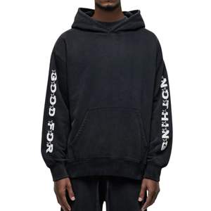 Acid Washed Men Distress Hoodies 100% Cotton Custom Graphic Printed Logo Hoodies Oversized Drop Shoulder Pullover Streetwear - Product Image 5