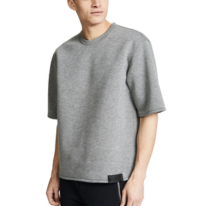 Custom <b>Heavyweight</b> Heather Grey <b>Men</b> <b>T</b>-<b>shirt</b> Thick Fit High Quality Customized Design 100% Cotton <b>T</b> <b>shirt</b> For <b>Men</b> - Product Image 1