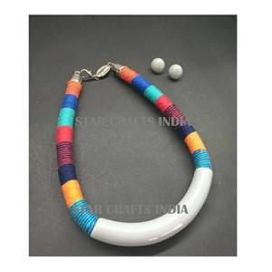 Tendencia elegante al por mayor hilo de loto Natural personalizado cuentas de madera cuentas de loto joyería collar hacer moda de SCI - Product Image 5