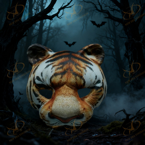 Đầy đủ mặt nạ động vật khốc liệt hổ thiết kế cho Masquerade Halloween - Product Image 4