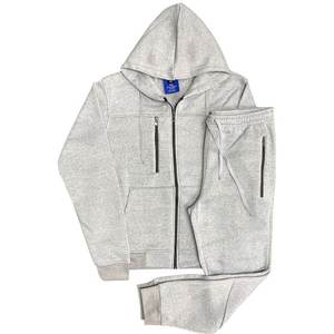 Hombres Tech Jogger Fleece Suit Top and Bottom Sweatsuit Outfit - Product Image 4