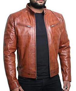 2024 mode hommes en cuir véritable veste automne daim couleur unie populaire Simple Style décontracté - Product Image 4