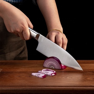 Venta al por mayor personalizado de alta calidad OEM ODM servicio ultra afilado japonés profesional de alto carbono cuchillo de cocina de acero inoxidable - Product Image 5