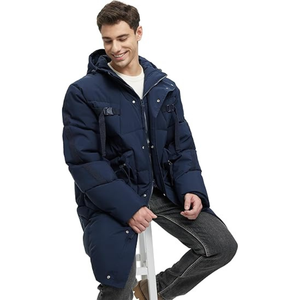 Veste parka personnalisée manteau chaud à capuche pour homme veste d'hiver de sport imperméable veste pour homme grande taille - Product Image 2