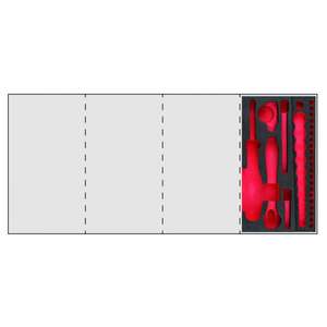 Module en mousse bicolore pour rangement d'outils (clés à cliquet, douilles, embouts) - USAG - Product Image 1