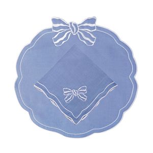 Hand-Stitched Linen Classic Premium <b>Table</b> <b>Placemats</b> with Embroidery Durable Artistic Design <b>for</b> Family Meals - Product Image 1