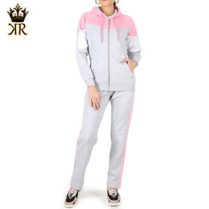 Conjunto Deportivo Casual de Invierno de 2 Piezas para Mujer con Pantalones Deportivos con Capucha y Sudadera con Capucha 100% Algodón - Product Image 1