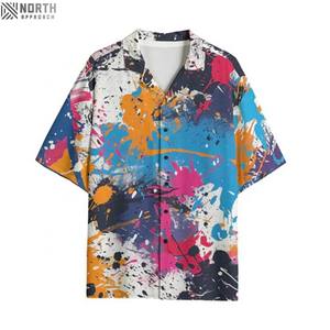 Blusas y camisas de lujo con estampado 3D de gran tamaño para mujer, Tops de oficina a la moda con solapa, Camisas de playa, ropa de moda para mujer - Product Image 5