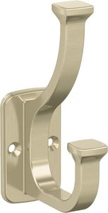 Champagne Bronze Alder Double Prong Decorative Wall <b>Hook</b> Aluminium <b>Coats</b> Hats Entryway Office Bathroom Closet Organization - Product Image 3