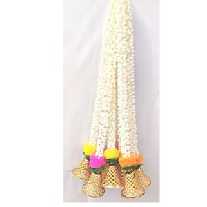 พวงมาลัยดอกดาวเรือง mogra ตกแต่งงานแต่งงานอินเดียตกแต่งวัดฉากหลังเวทีตกแต่งบ้านแขวนผนังสายตกแต่ง - Product Image 3