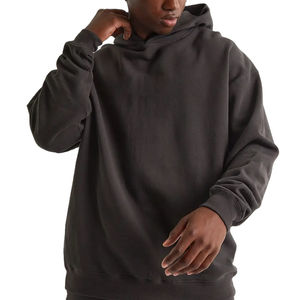 Customized 2026 Spring Streetwear 400Gsm Solid Anti-Wrinkle <b>Lined</b> Pullover <b>Hoodie</b> <b>Men</b> High Quality Oversized Two Piece - Product Image 2