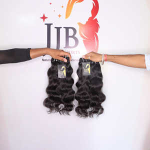 100% ผมแท้แบบชาวอินเดียมัดผมมนุษย์สองชั้น - Product Image 2