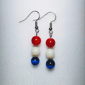 Pendientes de cuentas de resina de moda de alta calidad, joyería de acero inoxidable para mujeres y niñas, aspecto clásico de boda - Product Image 5