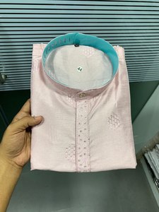 Bordado de seda de lujo Kurta por el exportador al por mayor Fabzone - Product Image 6