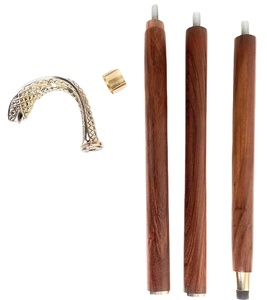 ไม้เท้าเดินแกะสลักทำจากไม้คนสูงอายุ/คุณภาพสูงพับได้ไม้เท้าทองเหลืองด้ามจับเรียบ - Product Image 1