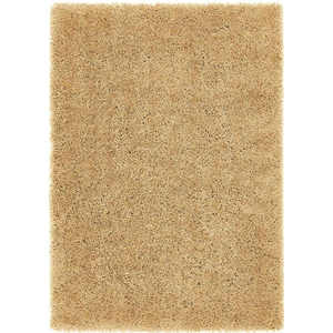 Juego de Alfombras Shaggy Color Ocre de Chicago, Alfombra de Lana Cómoda y Suave para Decoración del Hogar - Product Image 2