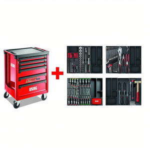 Gabinete con Ruedas Usag Start con Surtido de Mantenimiento 495 PM (154 Piezas) Juego de Herramientas para Uso Profesional - Product Image 2