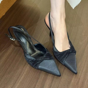 Latest Spring and Summer French Style Mary Jane Shoes Retro British Thick Sole Leather Flats Sweet Cool High Heel Shoes - Product Image 5