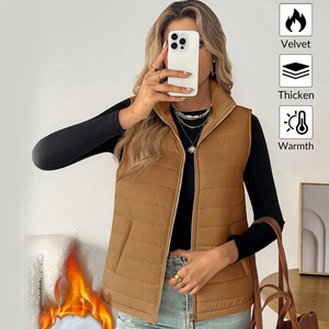 Veste matelassée toutes saisons (hiver/printemps/automne) avec garniture en fourrure, imperméable et respirante, légère, chaude, personnalisable, vêtements d'extérieur pour femmes - Product Image 5