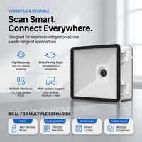 Módulo Escáner de Código de Barras Integrado WCMI, Lector QR USB TTL RS232 OEM CE Blanco en Stock para Kiosco, Punto de Venta y Máquina Expendedora