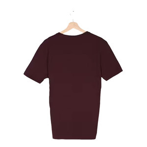 T-shirt col rond à manches courtes en coton uni léger pour homme 100% coton Big Tall - Product Image 5