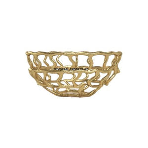 Tazón de chocolate redondo de metal con soporte Tazón dulce hecho a mano de buena calidad Tazón de chocolate de lujo de tamaño personalizado - Product Image 3