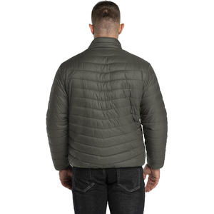 Men's Custom Satin Puffer Jacket Designer Winter Bubble Padded <b>Coat</b> Waterproof with Zipper Closure Short Length Outdoorwear - Product Image 2