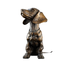 Escultura de perro antigua, figurita decorativa para el hogar y el jardín, escultura abstracta de perro sólido, estatua de granja en buenas ofertas - Product Image 3