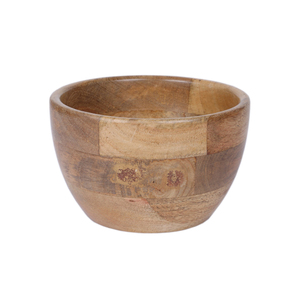 Bol de service en bois de forme ronde au design moderne fini naturel pour la cuisine et la table à manger bols de service faits à la main en vrac - Product Image 1