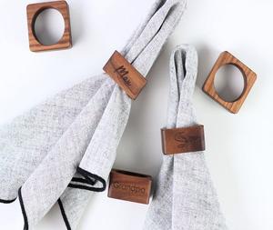 Custom Carved Eco-Friendly Modern Wooden <b>Napkin</b> Rings Luxury <b>Napkin</b> <b>Holder</b> for Party and Restaurant Use From F S INTERNATIONAL - Product Image 1