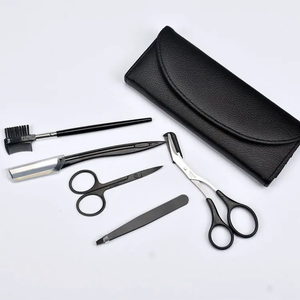 Pince à épiler dorée en acier inoxydable pour cils avec pince à cils à pointe inclinée - Product Image 3