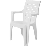 Chaise de salle à manger extérieure moderne en plastique PP durable, certifiée ISO9001/TUV, résistante aux intempéries, pour villa, cour, hôtel, école