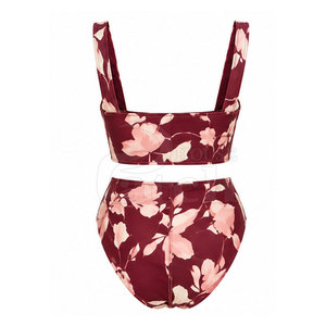 Colección de Trajes de Baño Elegantes para Mujer, Conjunto de Dos Piezas Coordinado, Tela Suave, Estilo Moderno, para Vacaciones en la Playa, Resort de Verano, Ropa de Viaje - Product Image 3